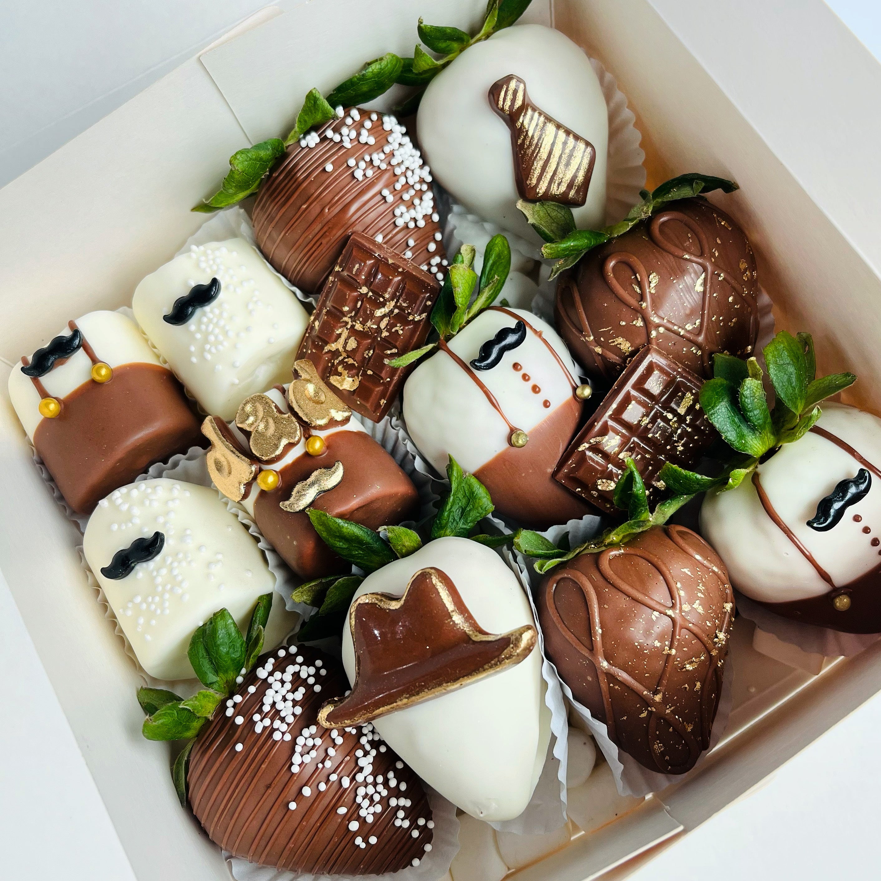 Gourmet Chocolate-Covered Strawberries Box - Elegant Special Edition