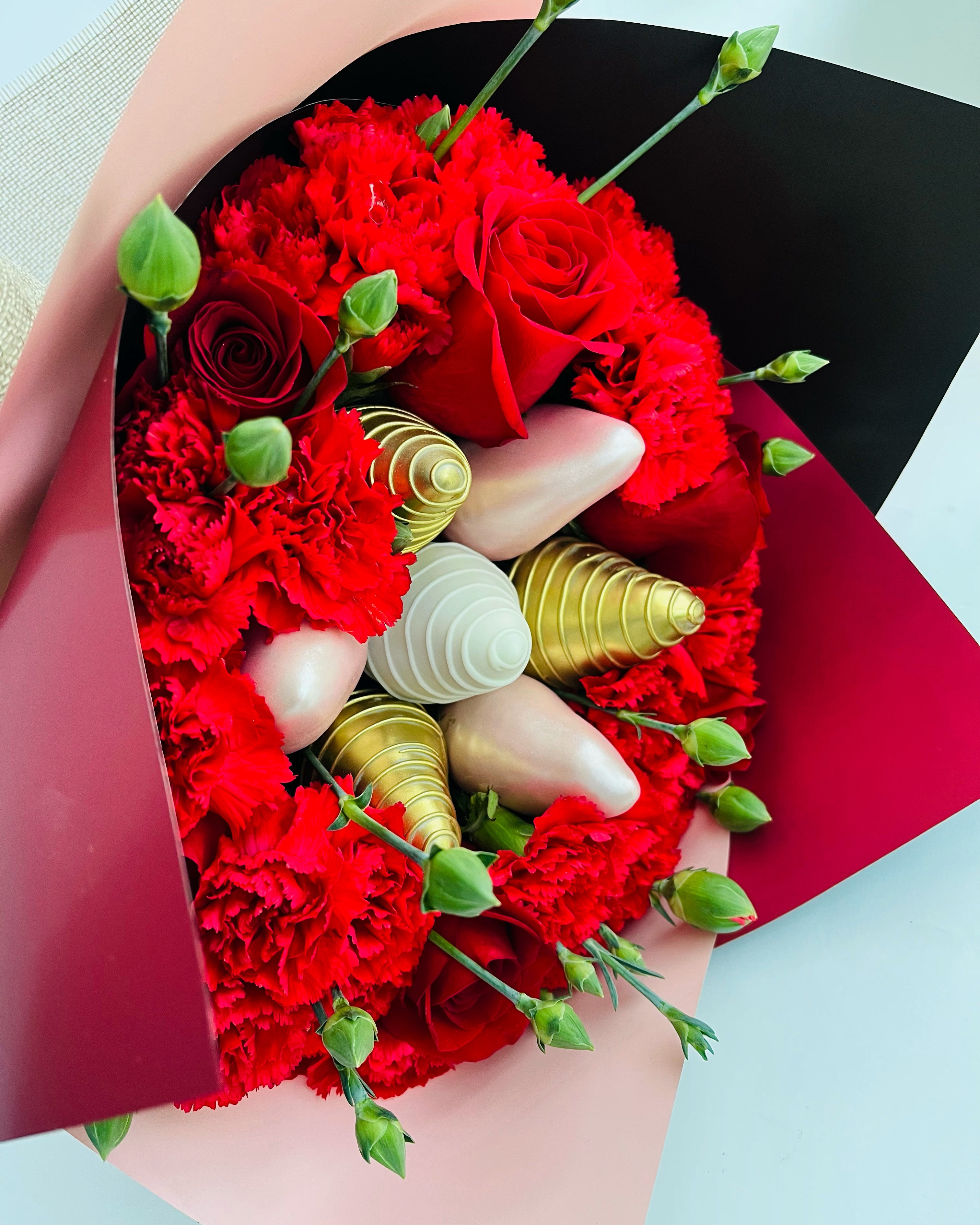 Crimson Elegance Strawberry Bouquet