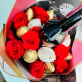 The Midnight Rose & Baileys Celebration Bouquet (700ml)