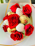 The Scarlet & White Gold Strawberry Bouquet