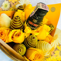 The Golden Amber & Baileys Minis Celebration Bouquet