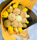The Golden Glow & Crunchy Almond Strawberry Bouquet